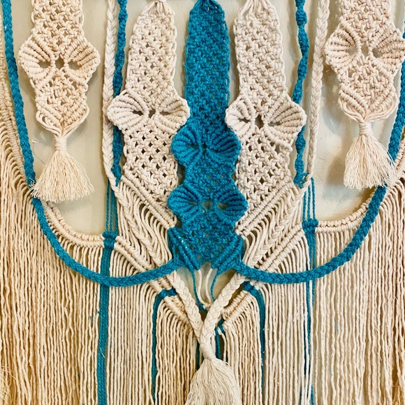 Made by Native S. American Dream catcher macrame hanger wall art attract +energy - Picture 10 of 13